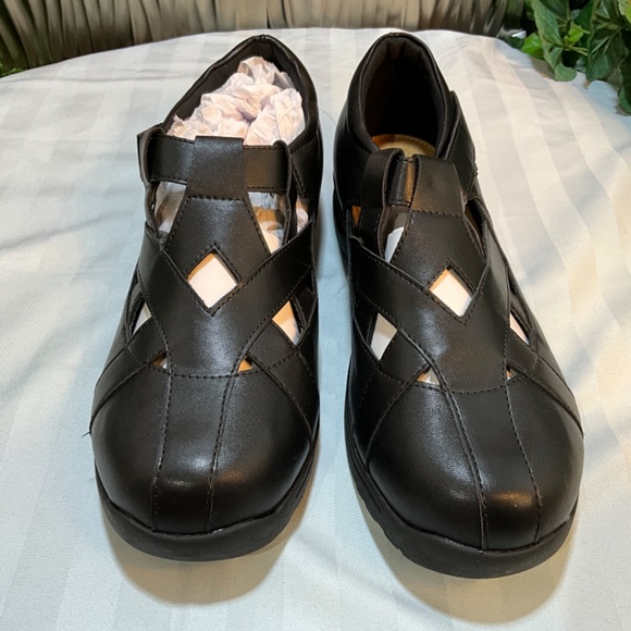 Extra Wide Loafers Shoes for Women Comfort Closed Toe - Picture 2 of 5